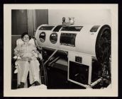 Patient with Iron Lung